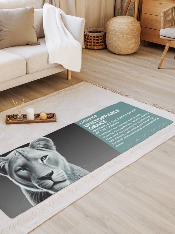 "Unstoppable Grace" Lioness Yoga Mat – A Tribute to Fierce Feminine Power product image (1)