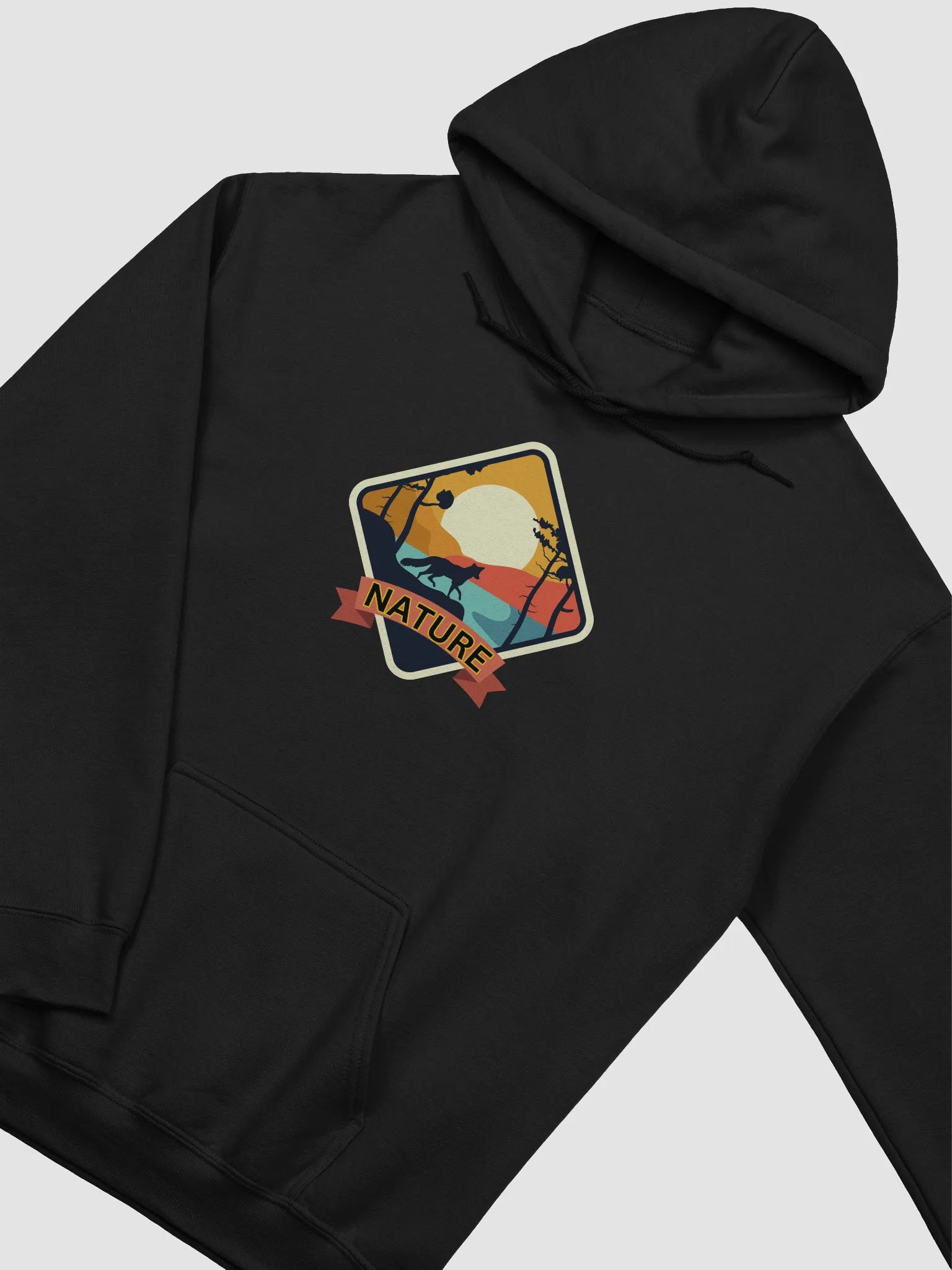 Nature's Calling Wolf Hoodie product image (2)