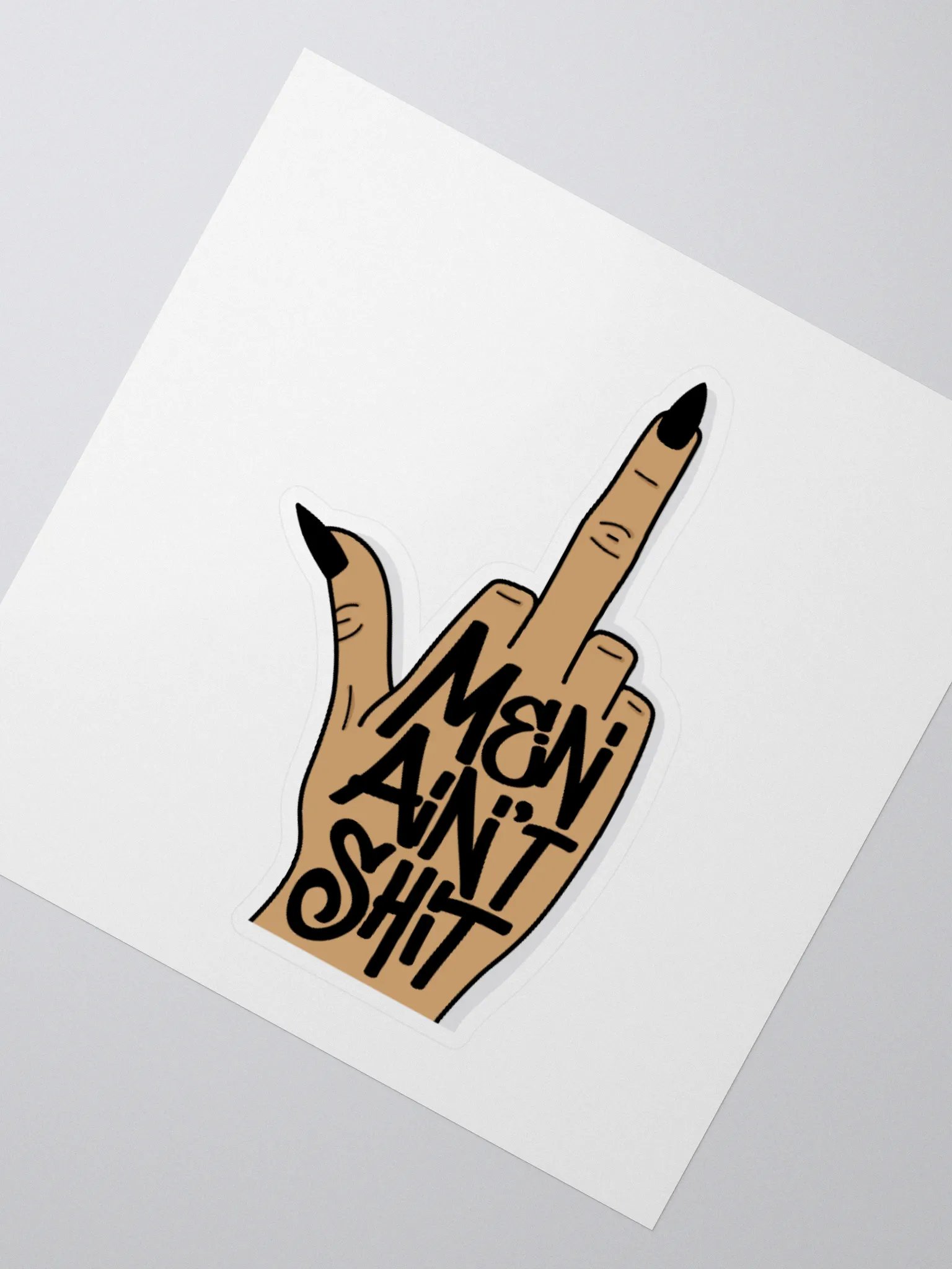 Men Ain't Sh*t Sticker | Funny Merch product image (2)