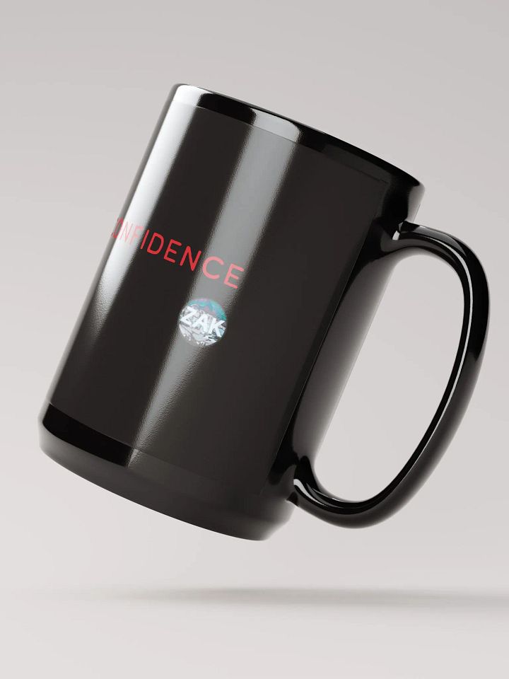 YOU DIED FROM OVERCONFIDENCE 15 oz Black Ceramic Mug product image (2)
