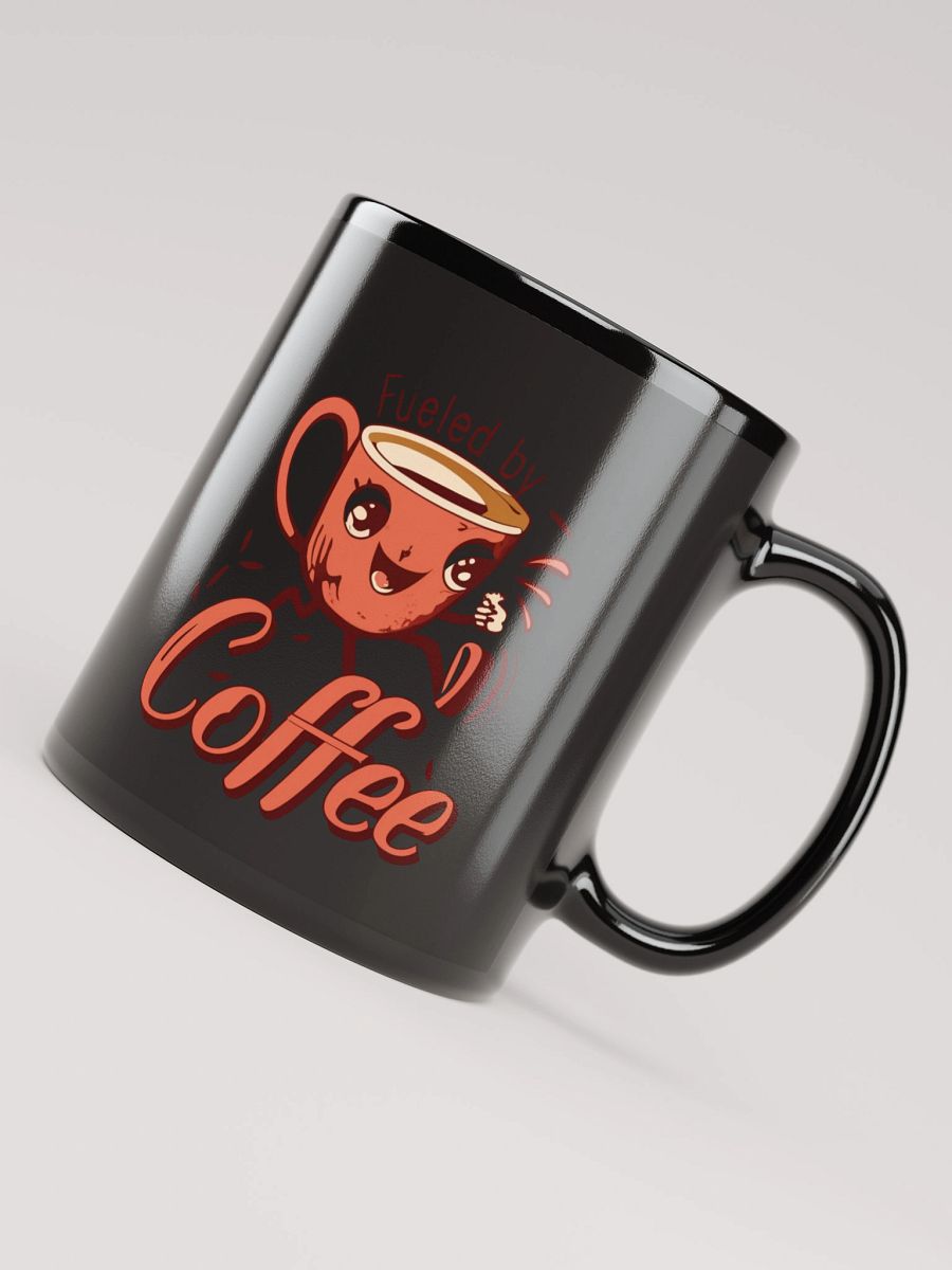 Happy Coffee Friends Black Glossy Mug product image (4)