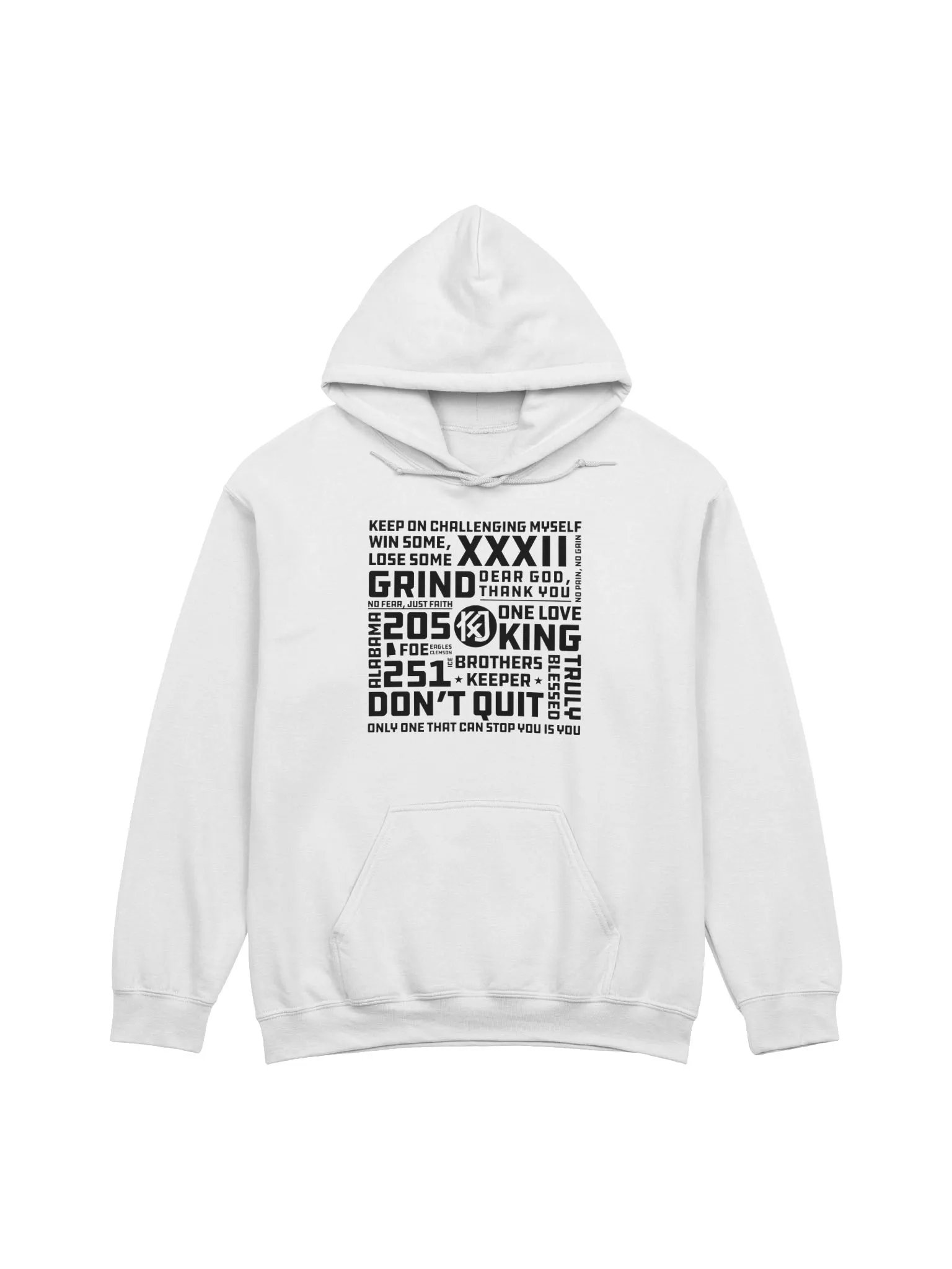Don't Quit Hoodie (White) product image (1)