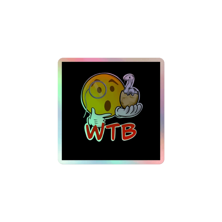 WTB Kid Friendly Logo 1 Holographic Sticker Sheet product image (1)