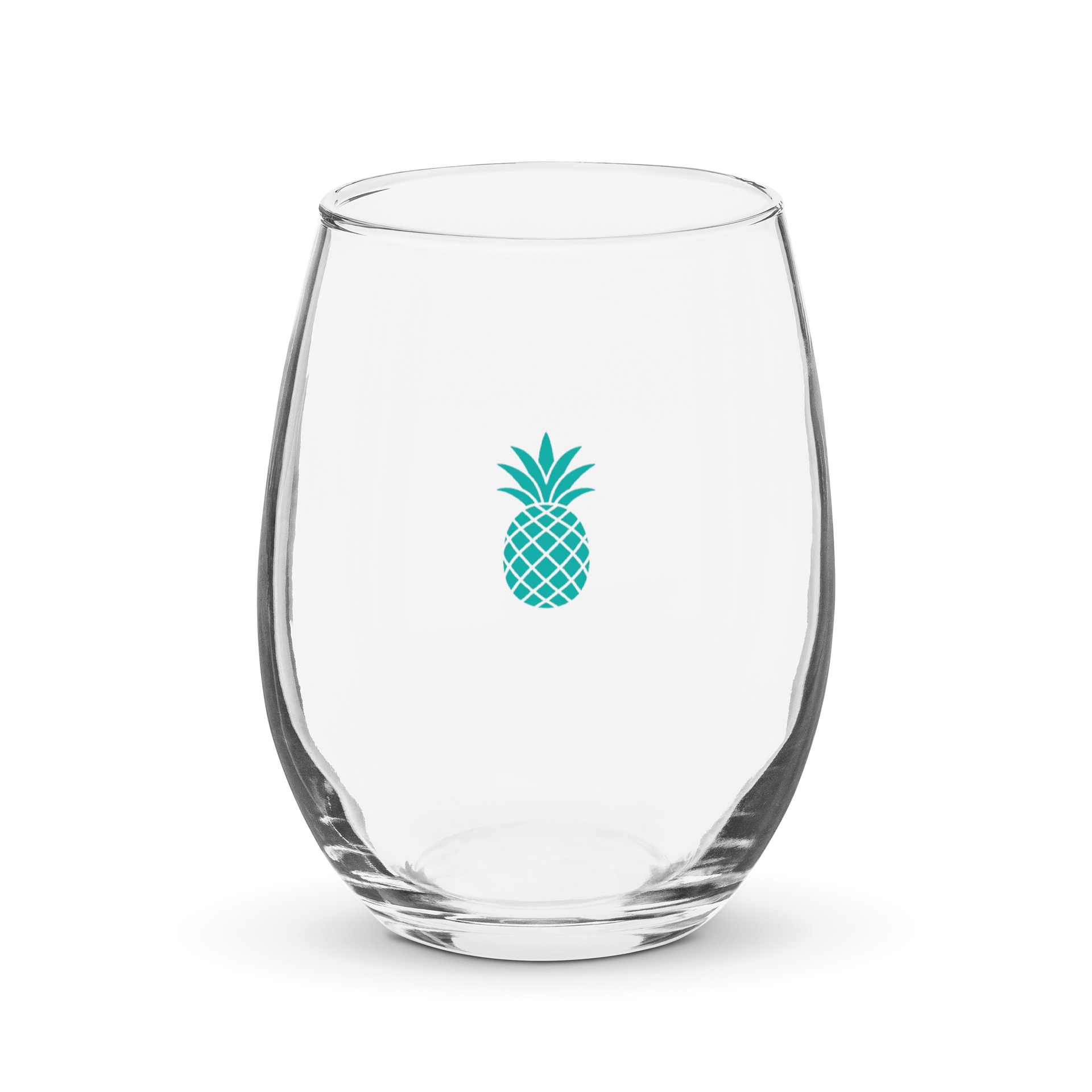 Turquoise Pineapple Stemless Wine Glass product image (1)
