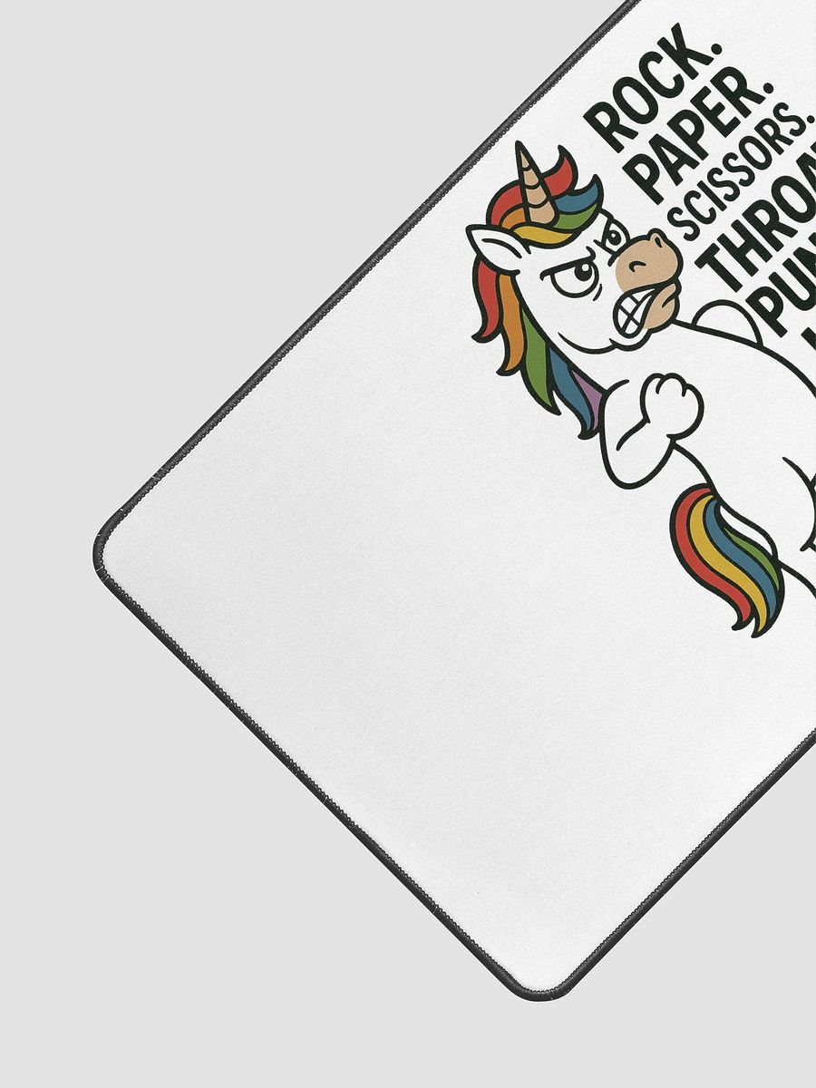 Rock. Paper. Scissors. THROAT PUNCH! - Desk Mat product image (3)