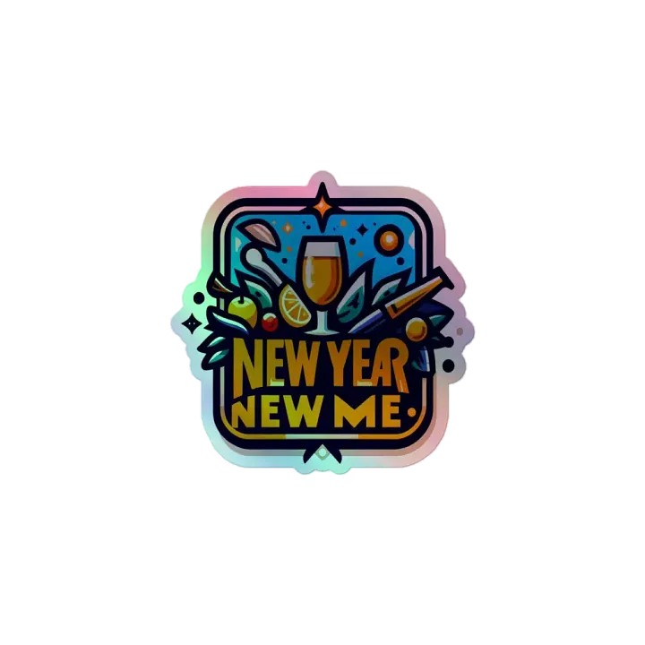 New Year New Me Holographic Sticker Sheet product image (1)