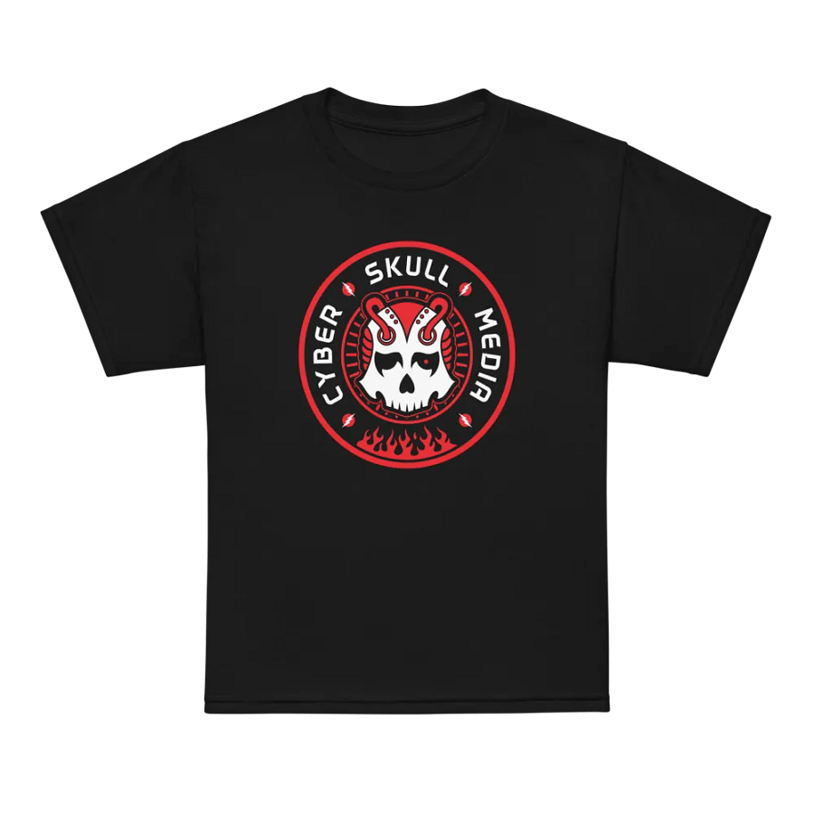 Youth Cyber Skull Media Logo Tee product image (7)