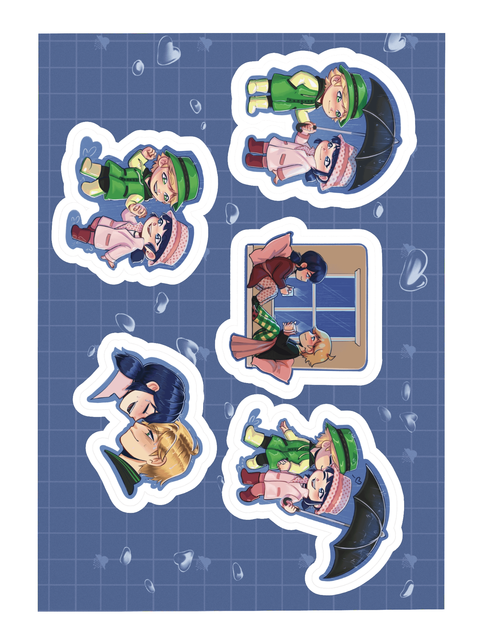 In the Rain Sticker Sheet product image (3)