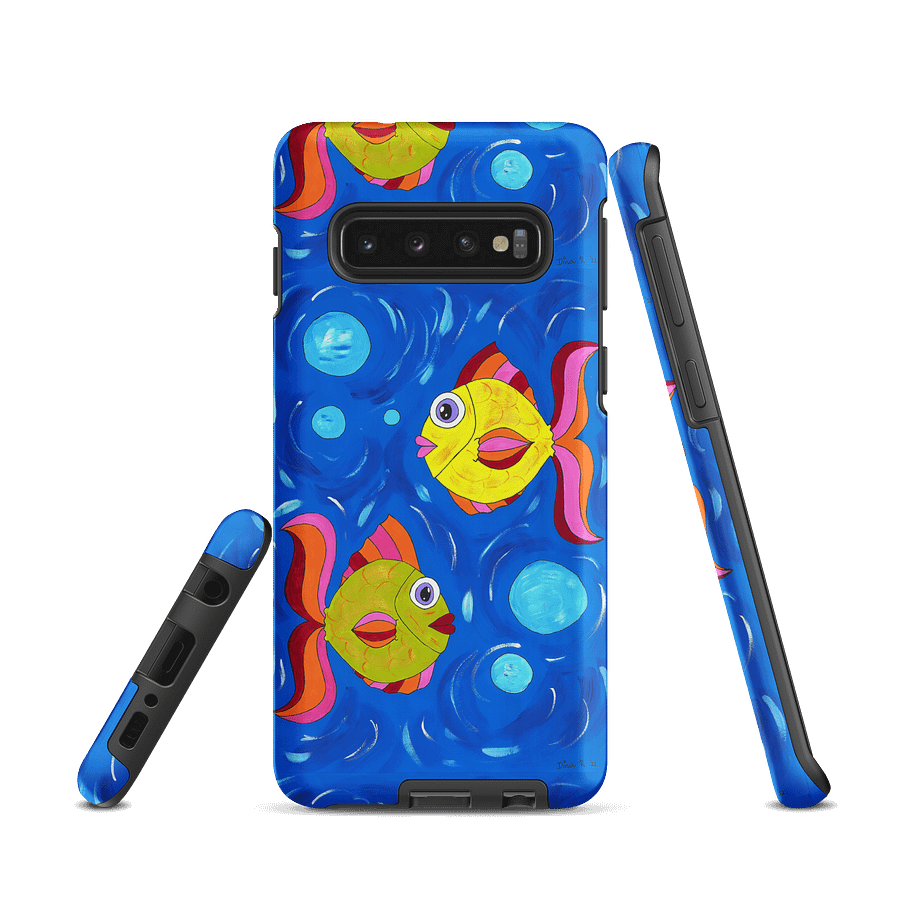 Fish style (art by Dina R.) acrylic painting picture - Tough Case for Samsung product image (1)
