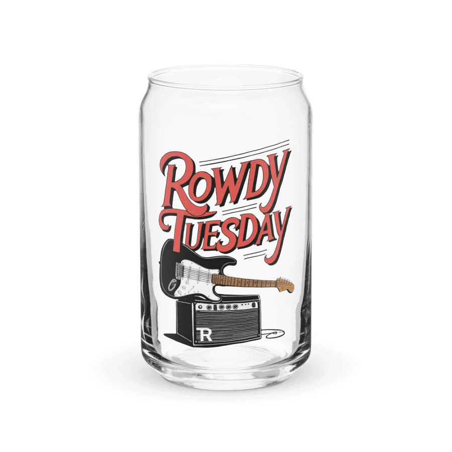 Rowdy Tuesday - Can Shaped Glass product image (2)