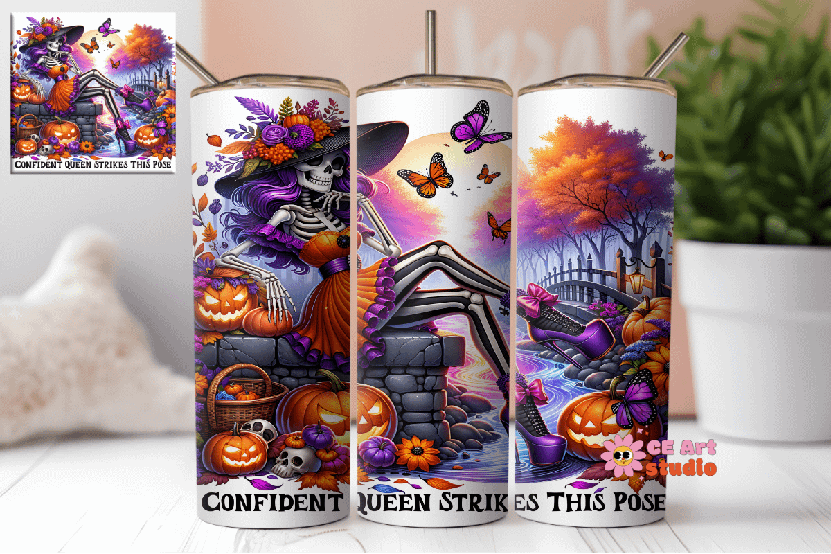 Confident Queen Strikes This Pose Tumbler Wrap PNG product image (1)