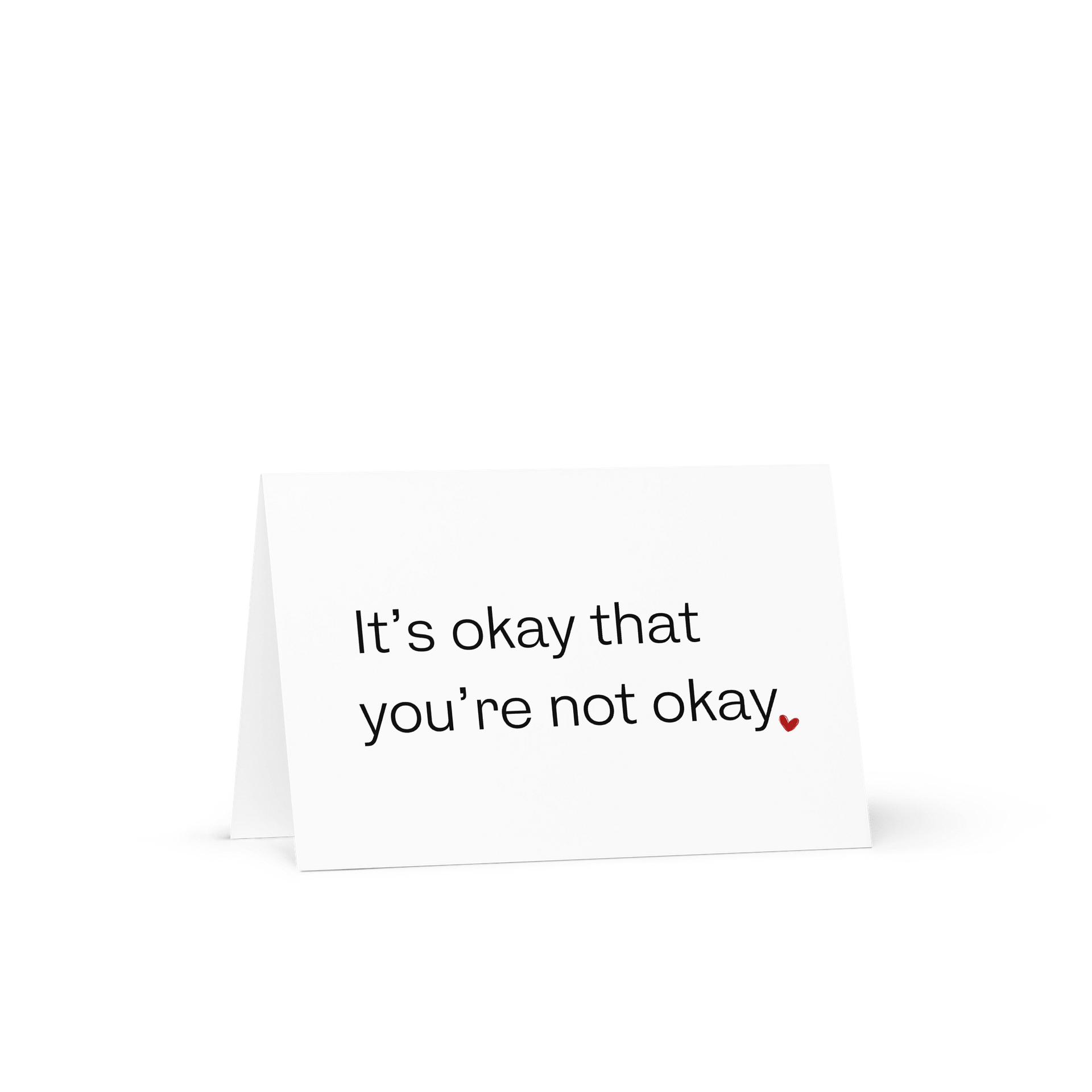 IT'S OKAY THAT YOU'RE NOT OKAY Notecard product image (1)