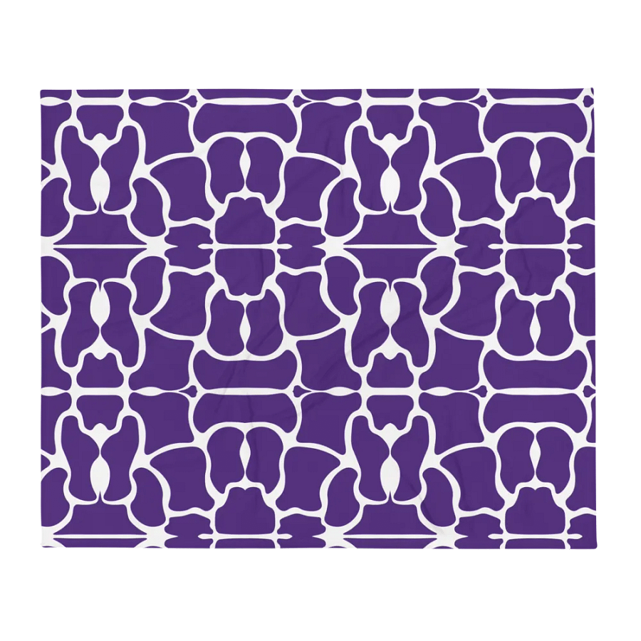 Purple Brick Mosaic Throw Blanket product image (2)