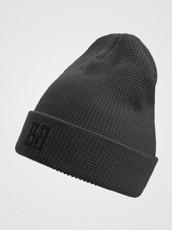 Logo Waffle Beanie (Charcoal) product image (2)