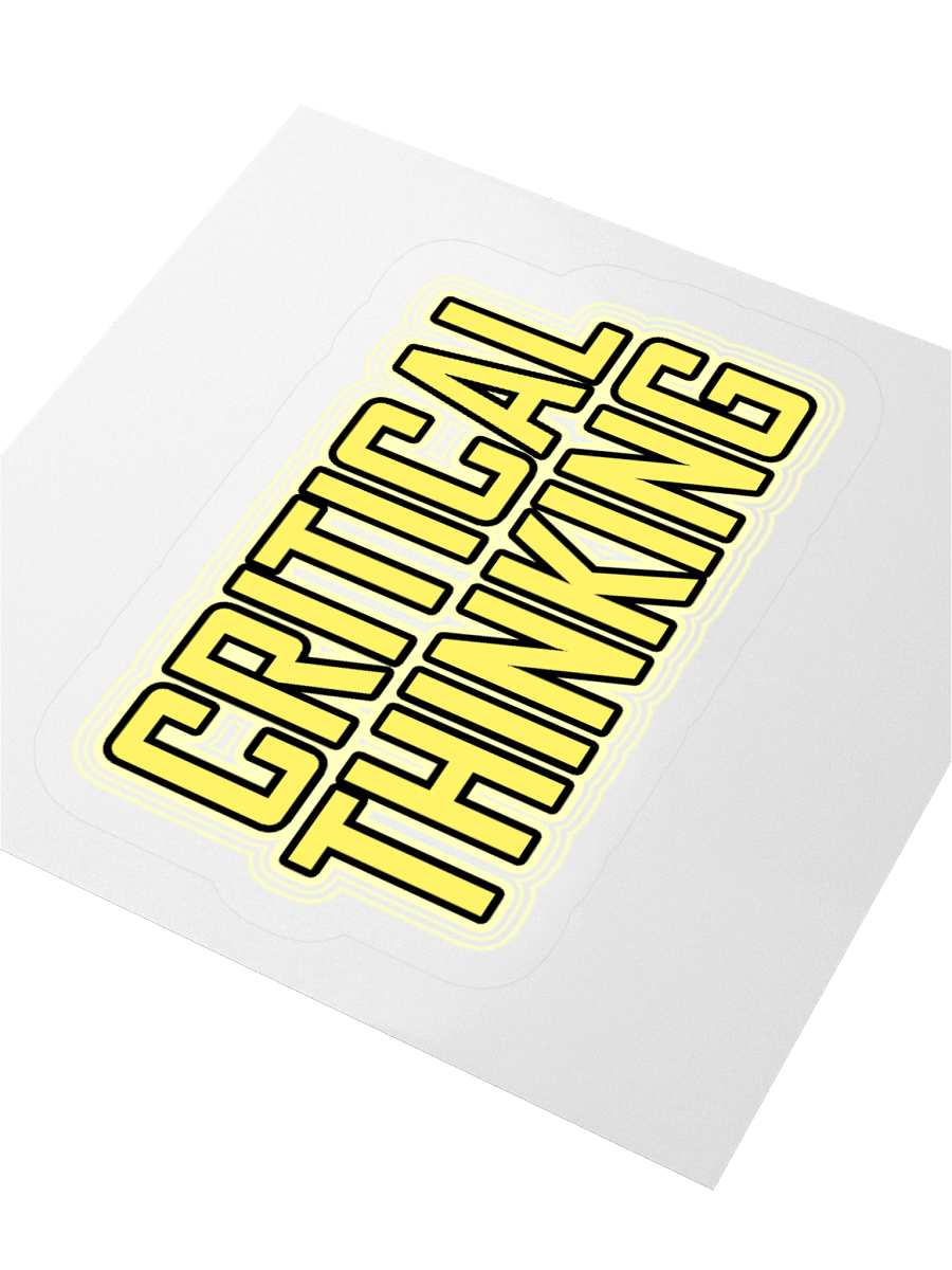 Promote Critical Thinking Now Sticker product image (5)