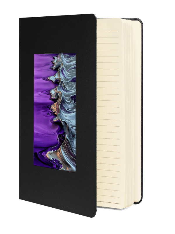Purple & Melted Metallic Painted Hardcover Notebook product image (2)