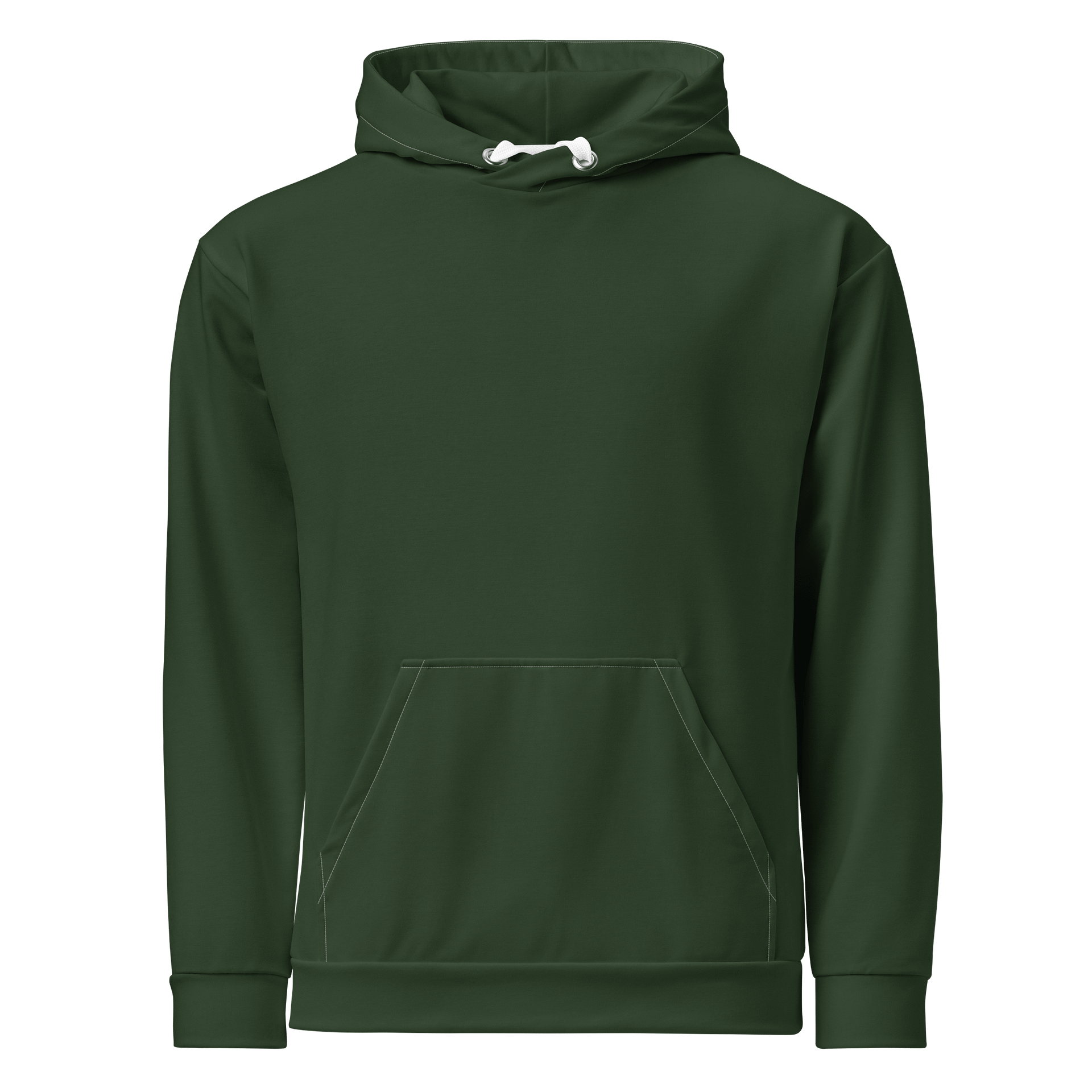 Colorado Pine Green Solid Color Eco Friendly Pullover Unisex Hoodie product image (1)