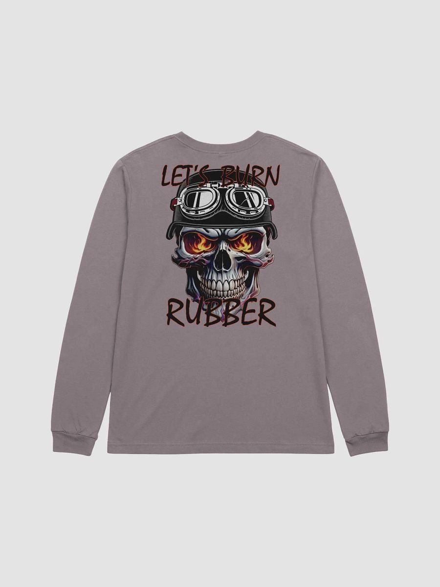 Fiery Rider Skull Long Sleeve Unisex Tee product image (9)