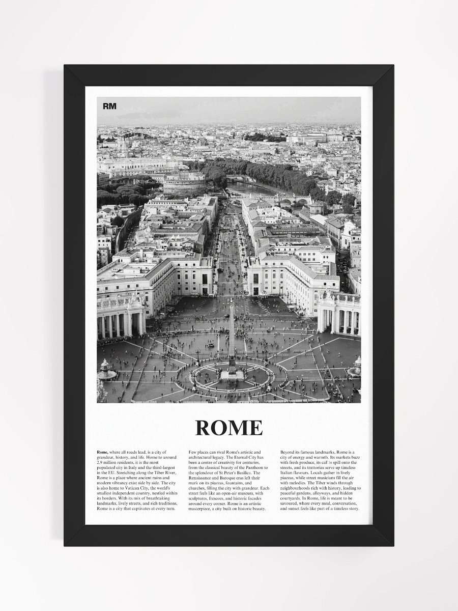 Rome 03 Newspaper Poster | Framed product image (5)
