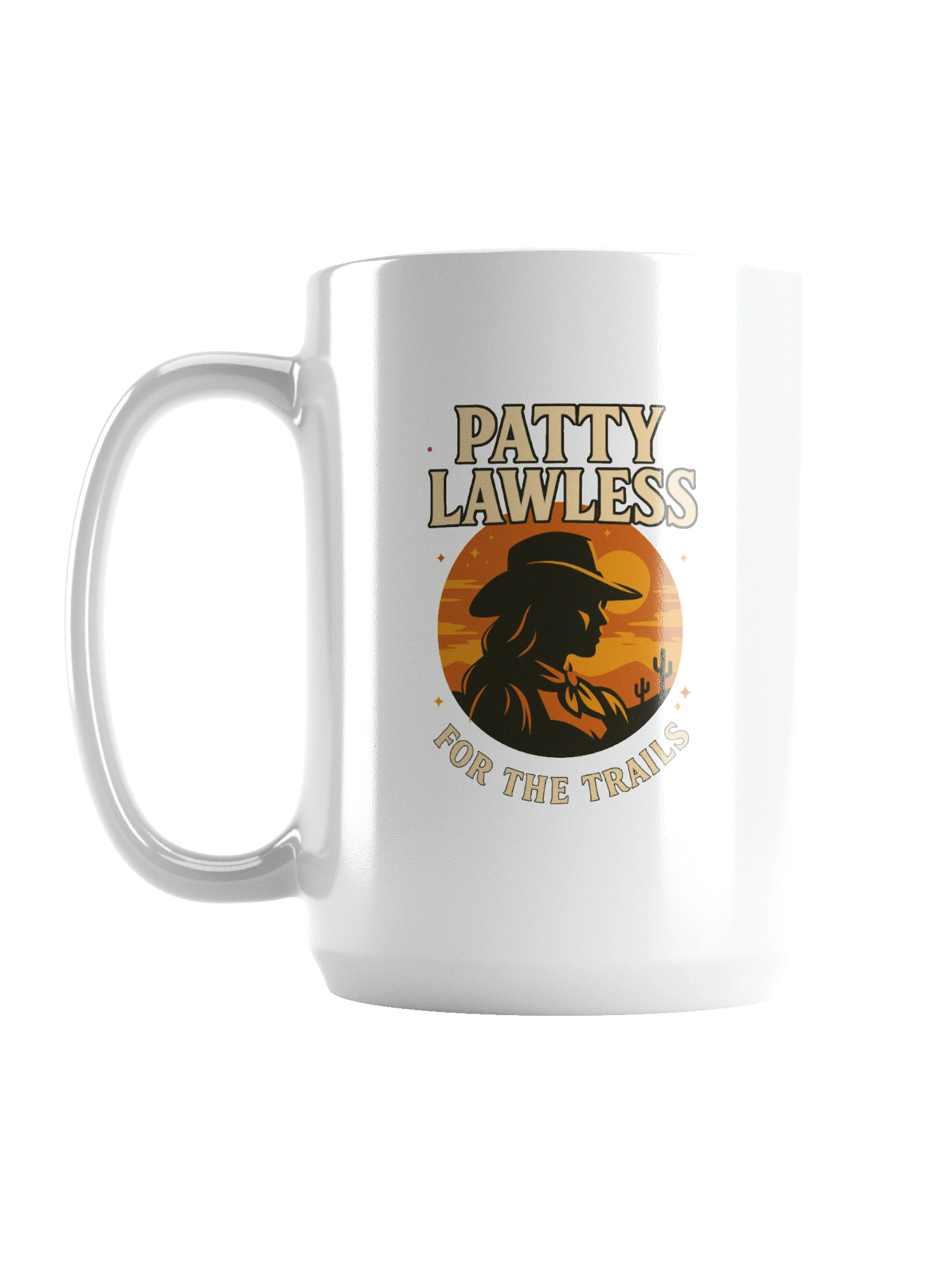 Patty Lawless - For the Trails 15oz White Glossy Mug product image (1)