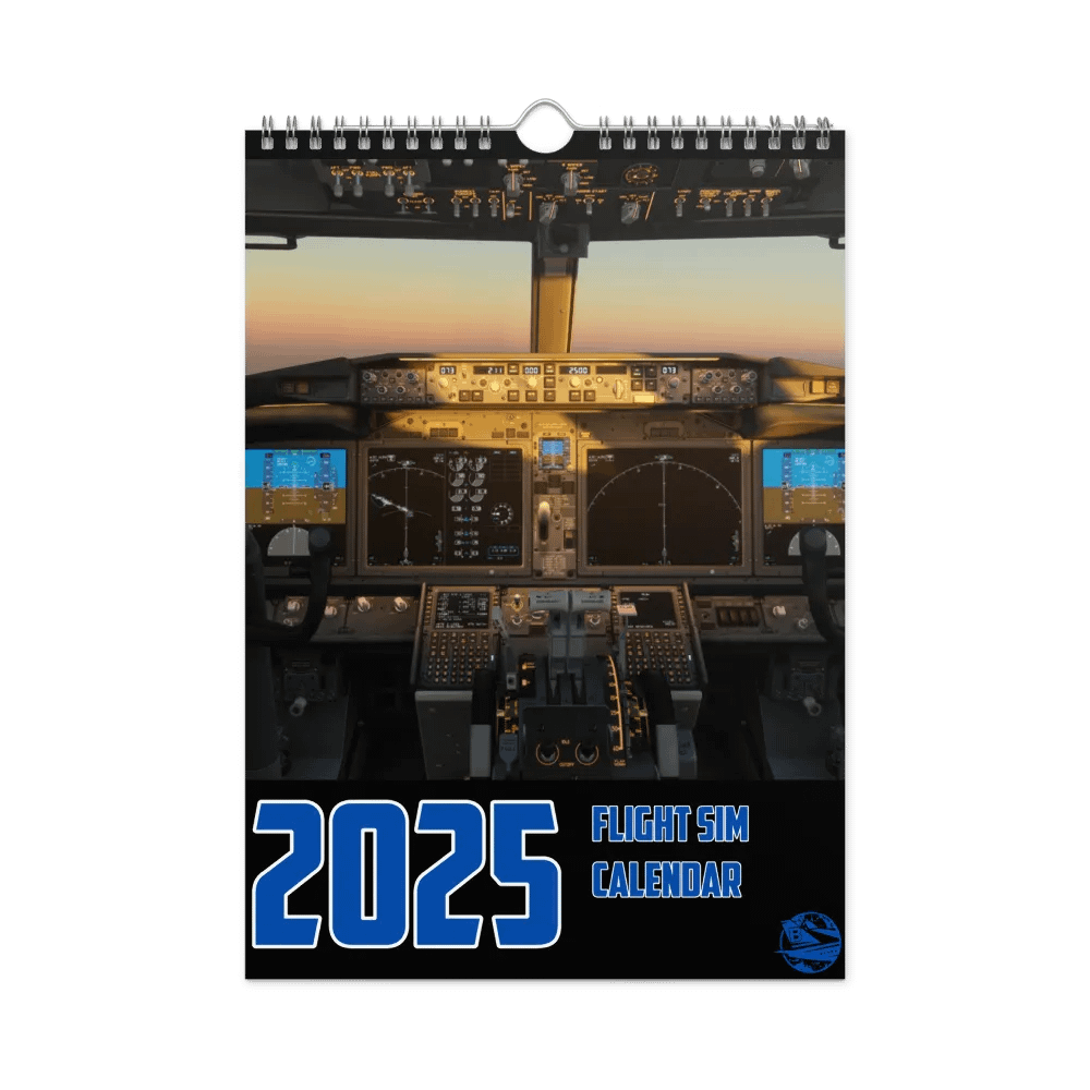 2025 Wall Calendar! Best Of: Flight Sim Screenshots! product image (1)