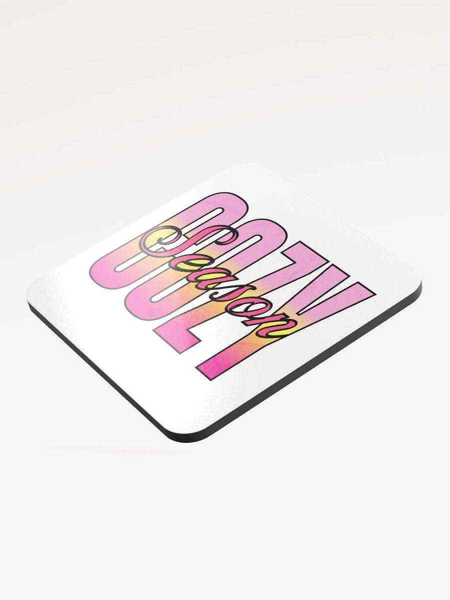 Cozy Season Sunset Bliss Glossed Cork Coaster product image (3)