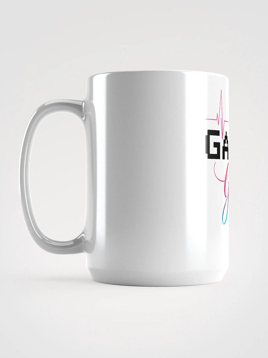 Gamer Girl Heartbeat White Glossy Mug product image (6)