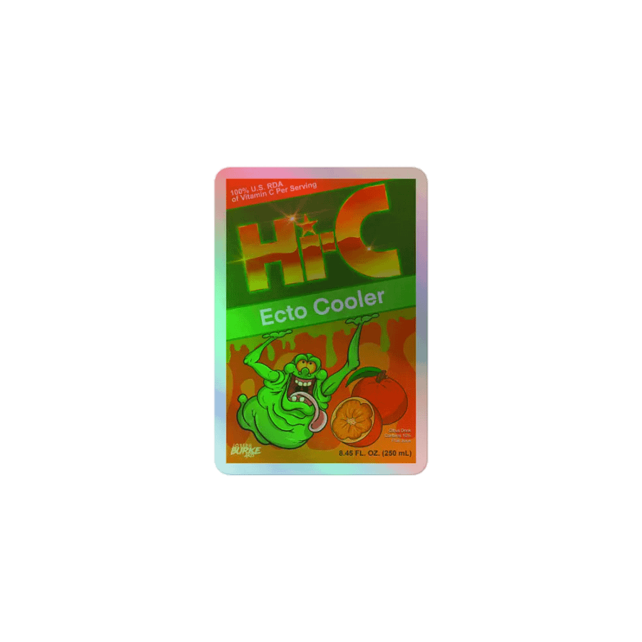 Hi-C Ecto Cooler Reissue Juice Box Holofoil Sticker product image (1)