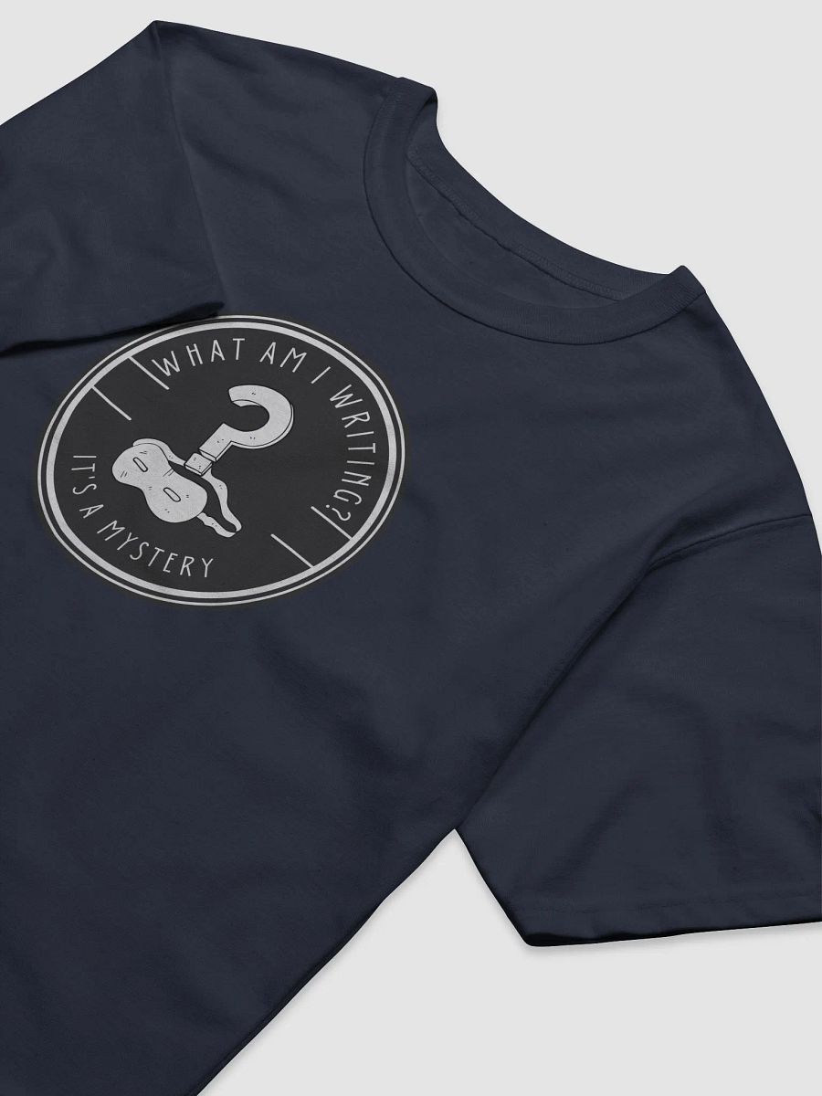 What am I Writing? It's a Mystery relaxed navy t-shirt product image (3)