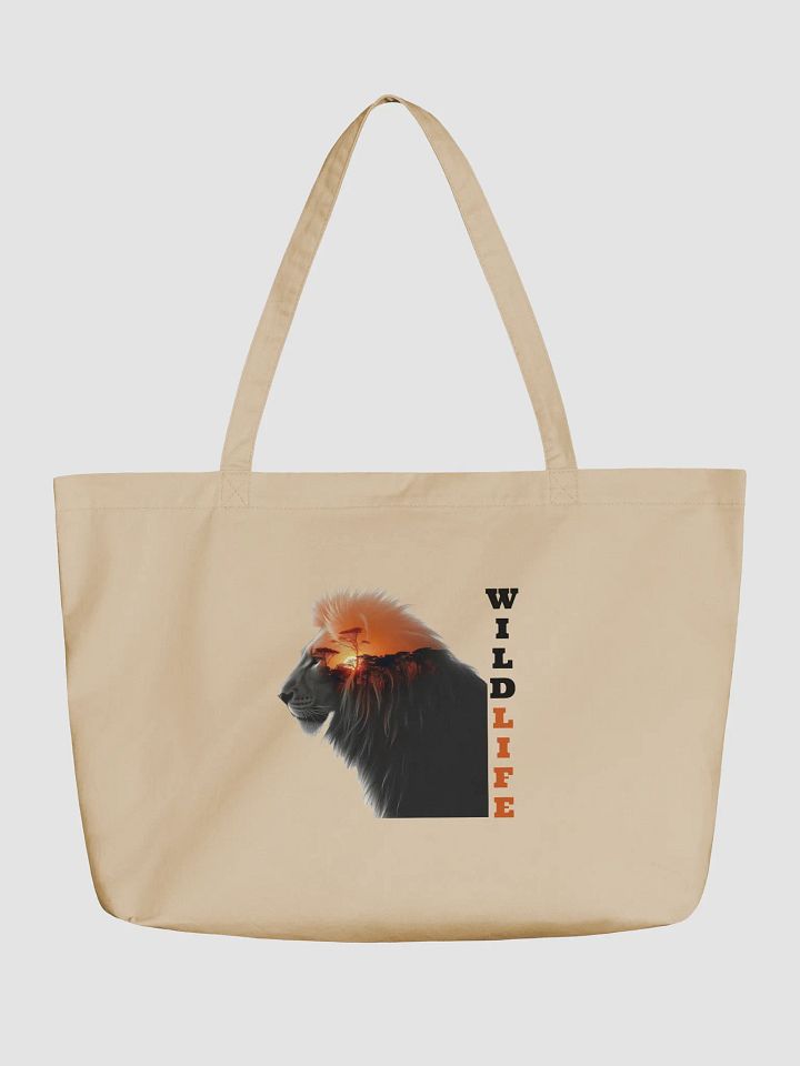 Savanna Sunset Lion Organic Tote product image (1)