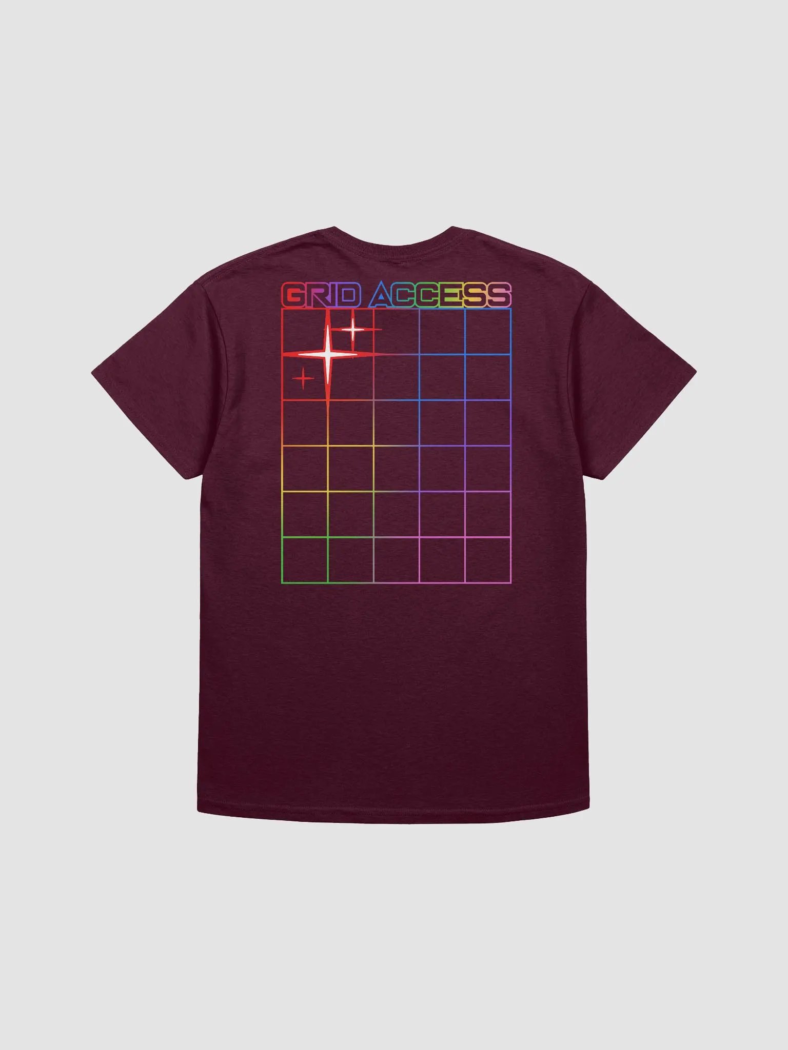 Red Grid Access T-shirt product image (3)