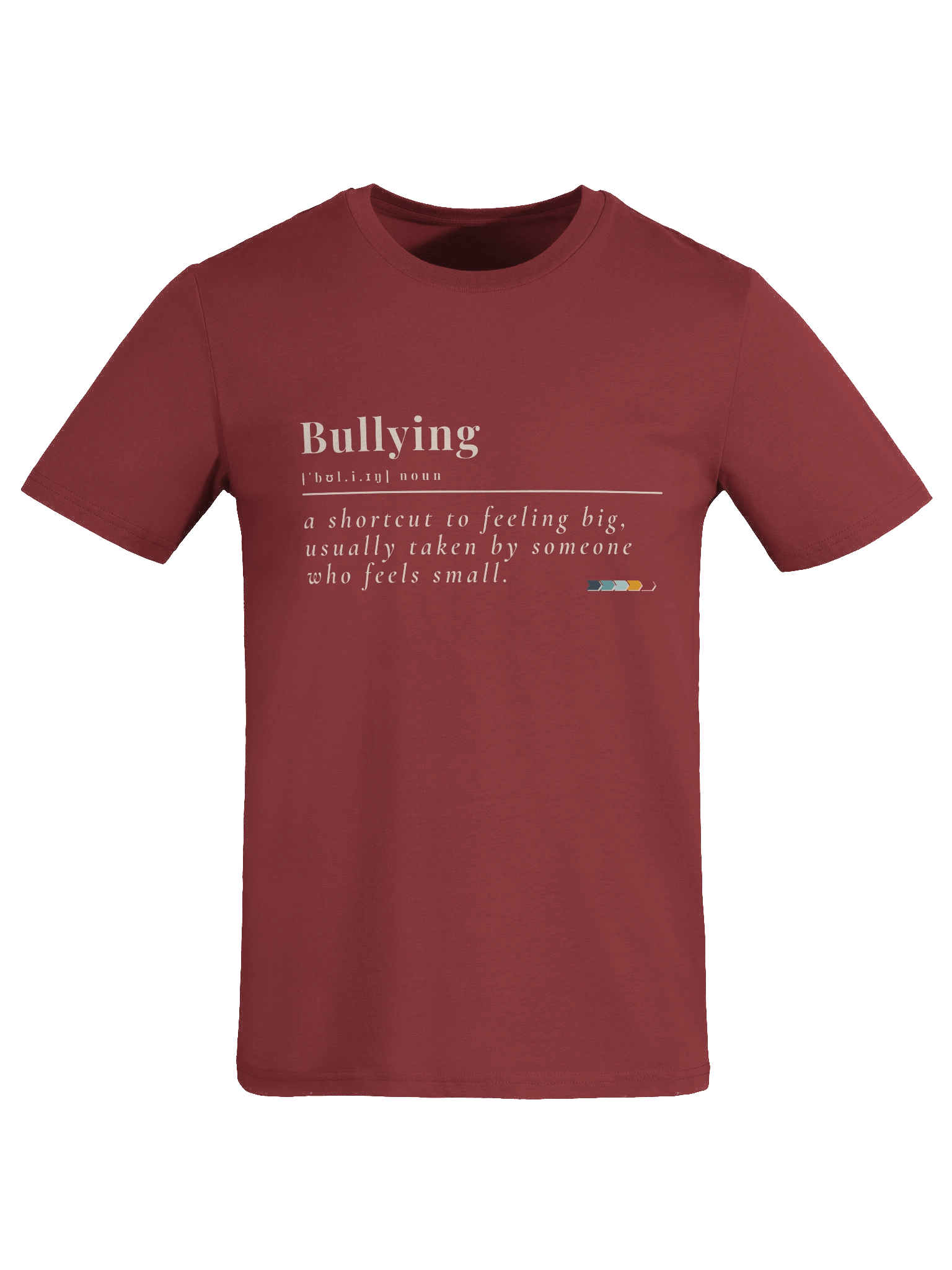 Mirror Talk Tee – “Definition: Bullying” | Organic Cotton Anti-Bullying Definition T-Shirt — Fulfilled in EU/UK product image (1)