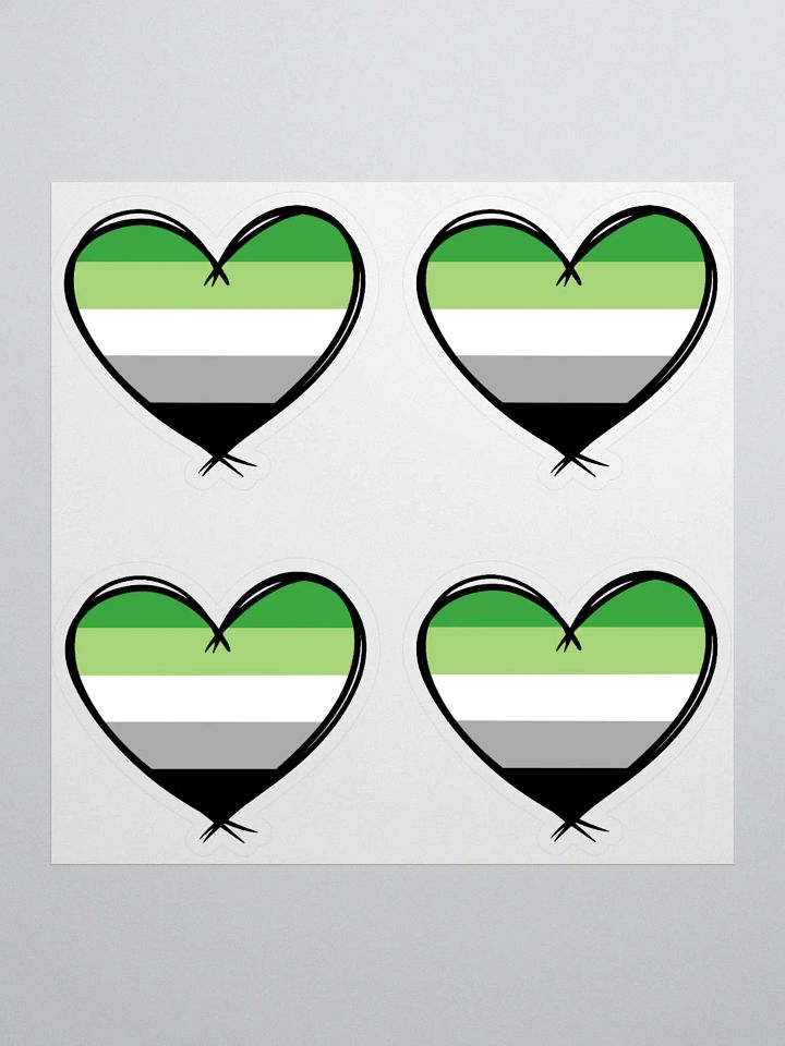 Aromantic Pride Stickers product image (1)