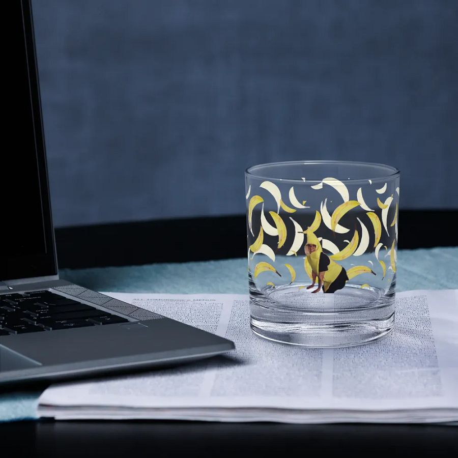 Banana Lady rocks glass product image (1)