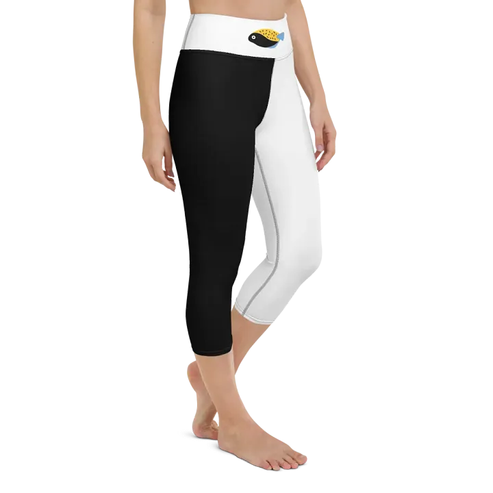 Fish Flexi Capri Yoga Leggings – 90s Vibes, Ultimate Comfort! product image (2)