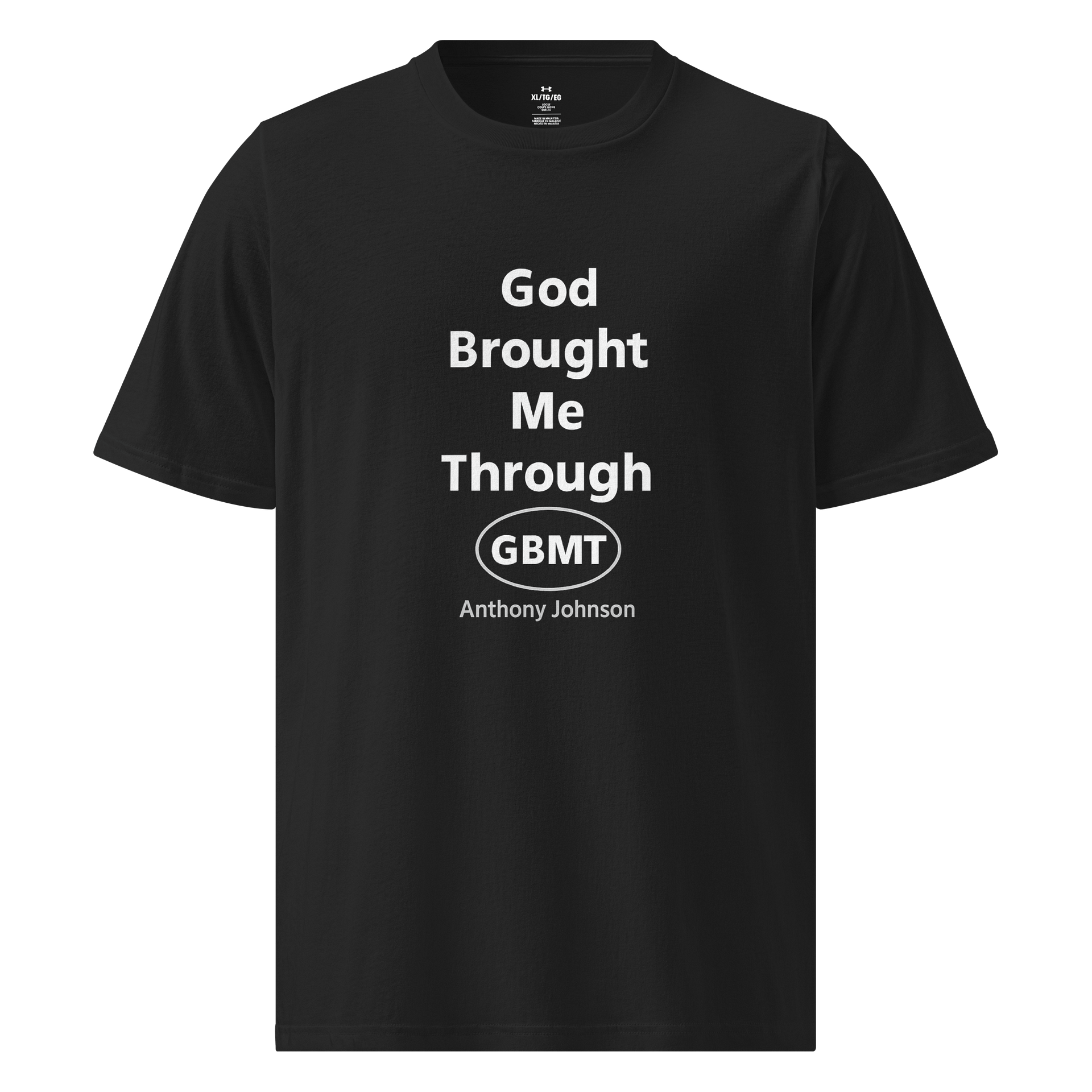 GOD Brought Me Through Performance T-Shirt (GBMT Logo) product image (1)