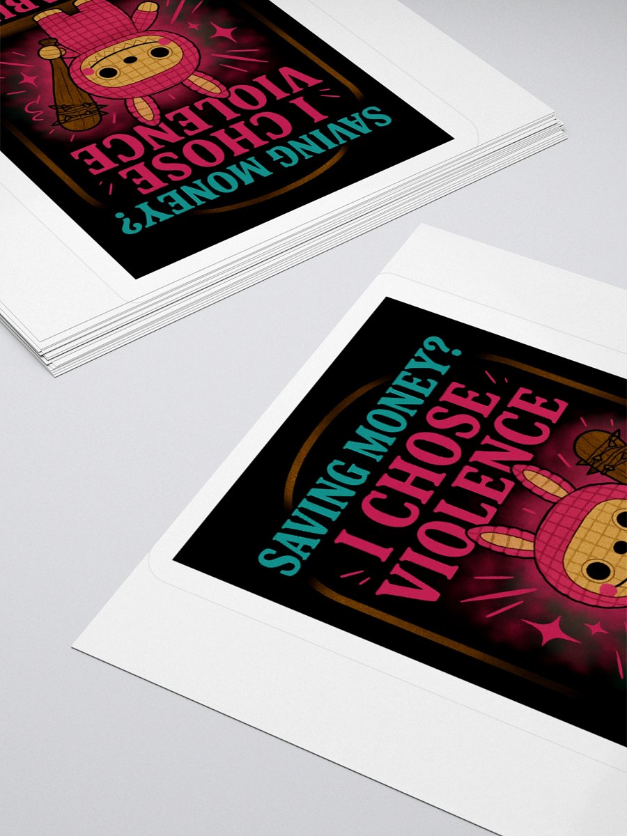 Chose Violence Kiss Cut Sticker product image (11)