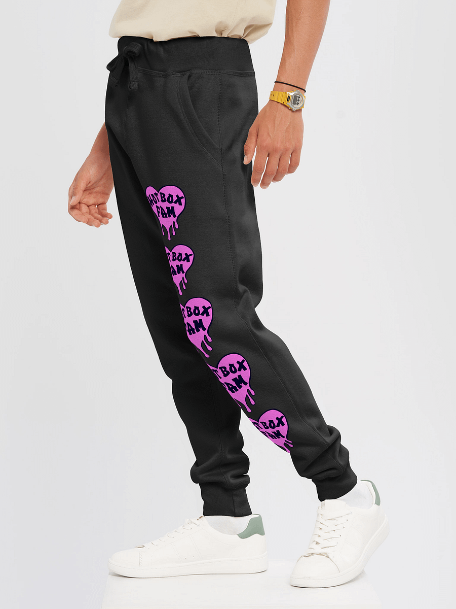 UNISEX HOT BOX FAM SOLID PINK LOGO SWEATPANTS product image (27)