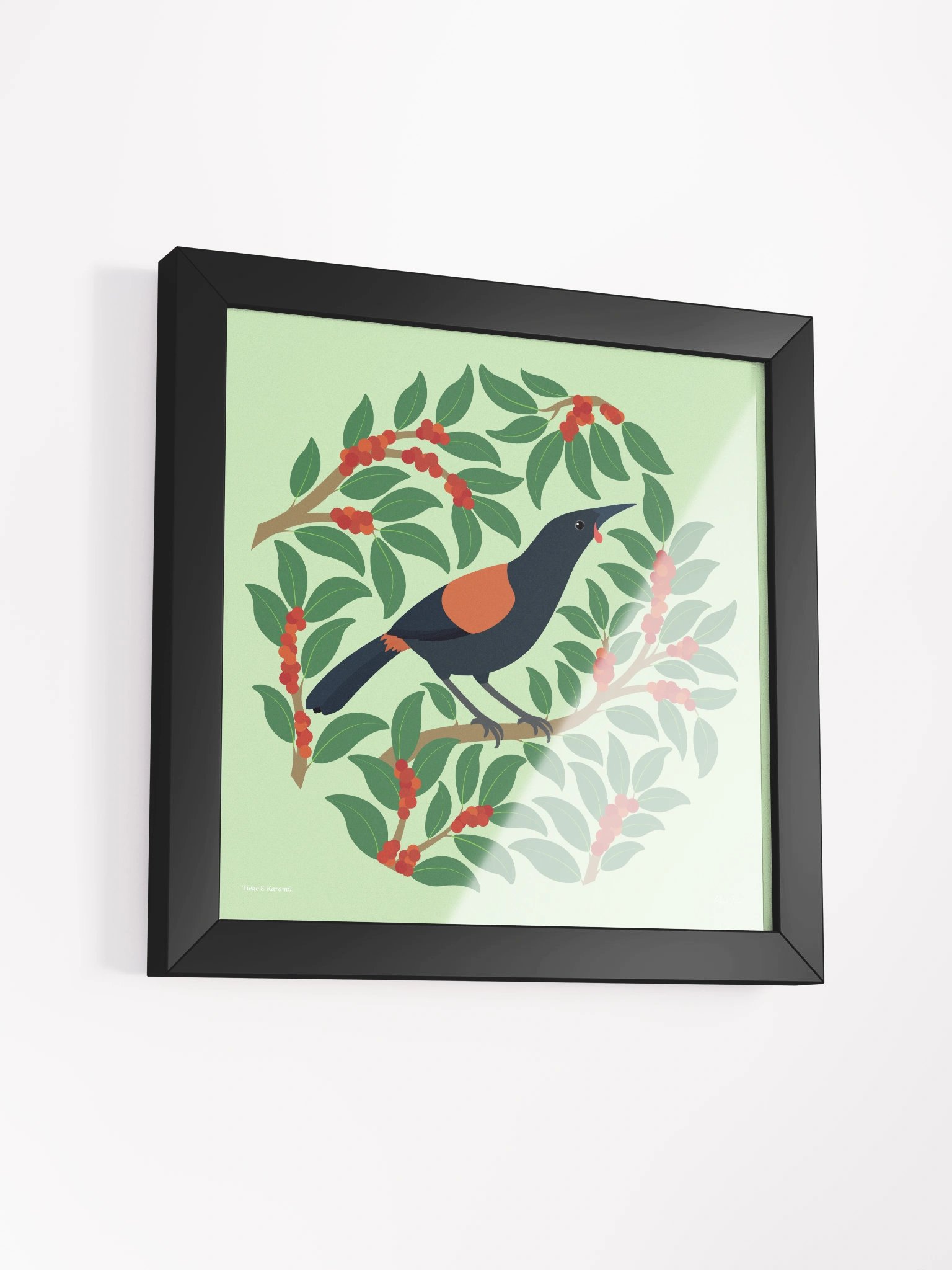 Tīeke in Karamū Framed Wall Art product image (3)