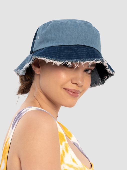 Photo showing Capstone Distressed Denim Bucket Hat