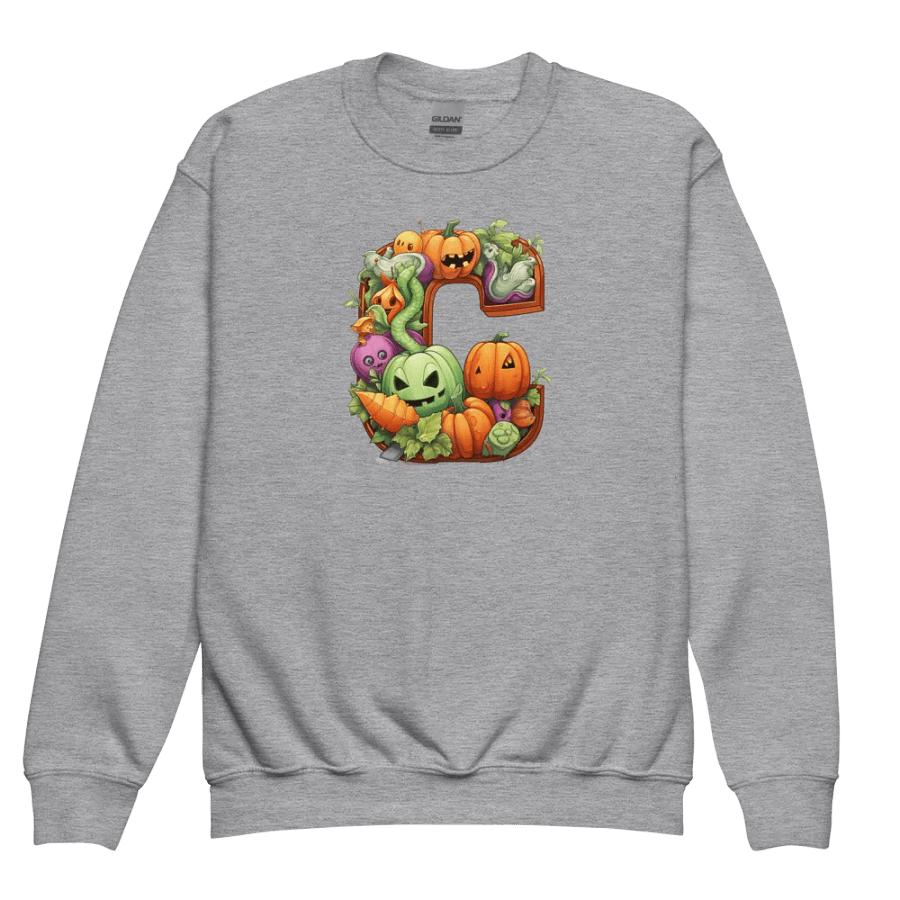 Cute Halloween Monogram Letter C Sweatshirt product image (3)