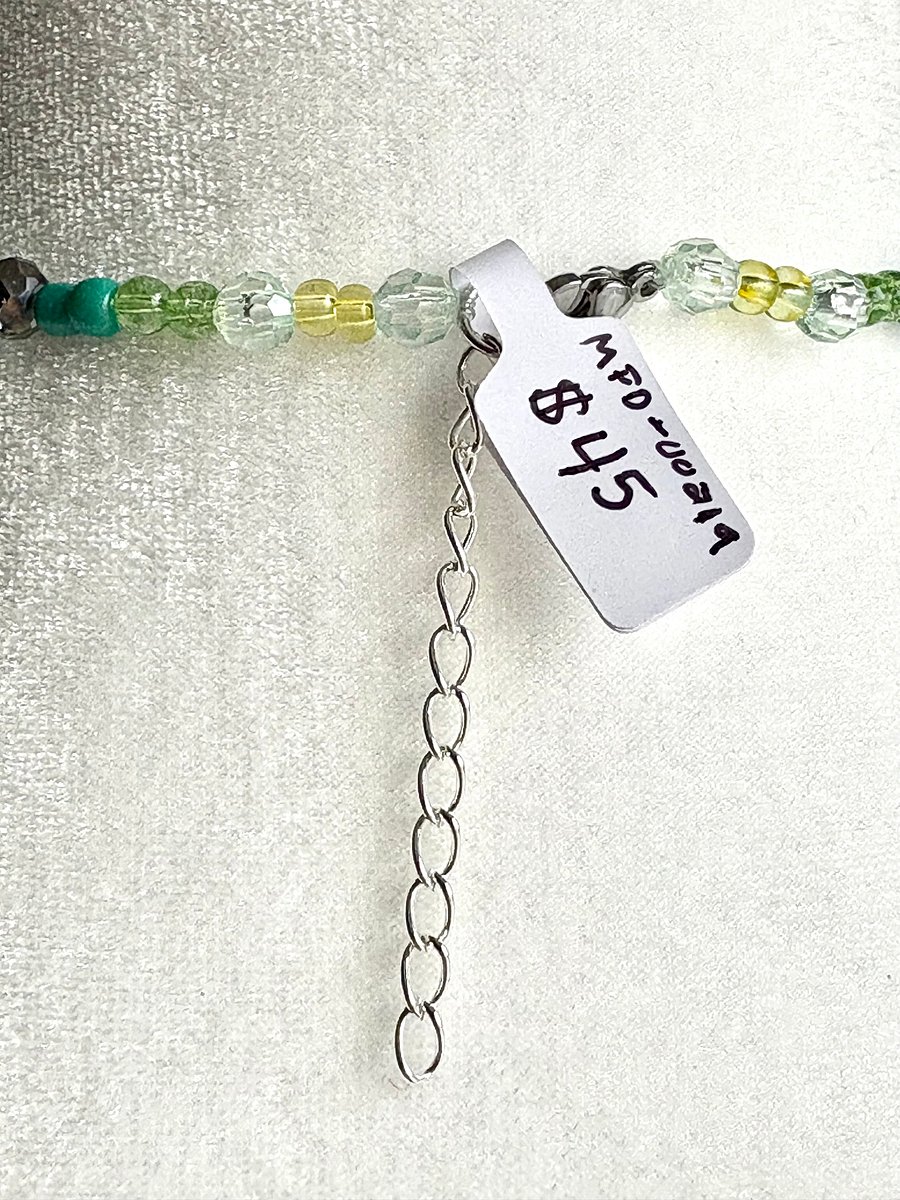 Abalone Shell Pendant Necklace | Handmade & Fully Beaded | Coastal Charm Jewelry by Monique Faella Designs™ | MFD-00219 product image (6)