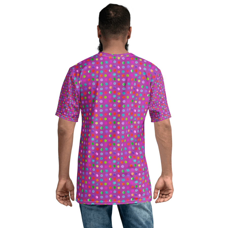 T shirt all over print watercolor dots product image (7)