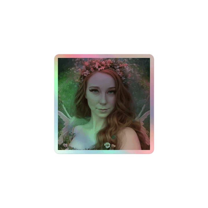 Holographic Fairy Cosmic Sticker product image (1)