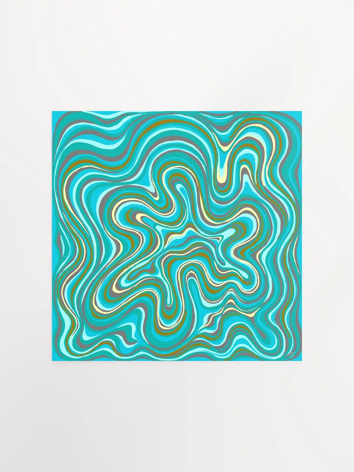 Flowing Waves Enhanced Matte Poster - Stone No. 2 product image (1)