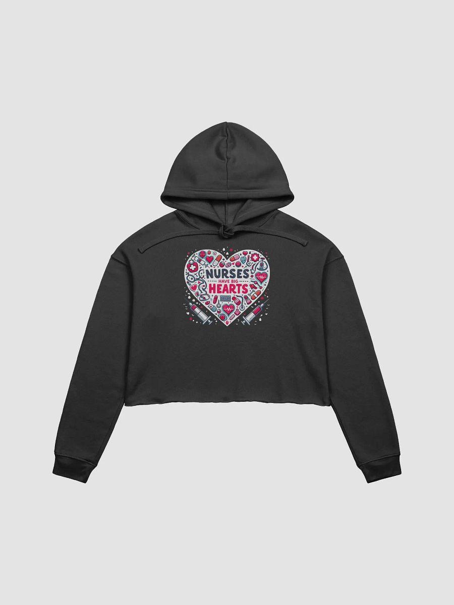 Big Heart Nurses - Medical Icons Crop Hoodie product image (3)