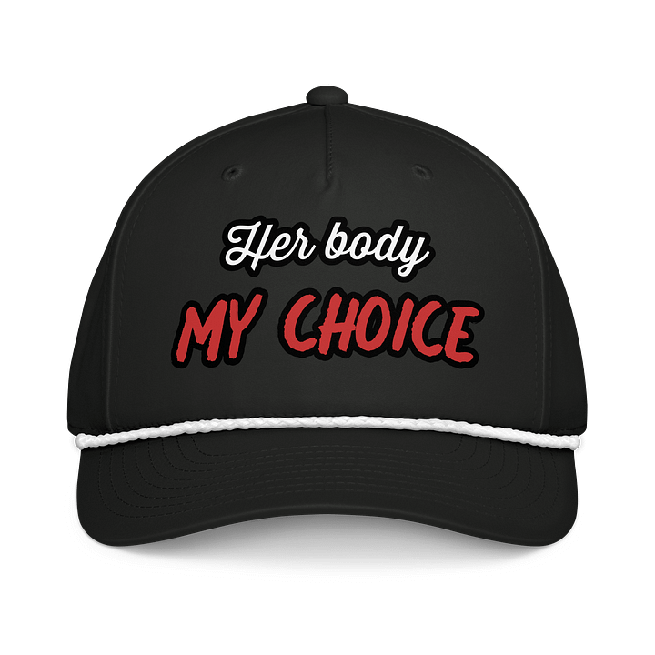 Her Body My Choice Rope Cap product image (1)