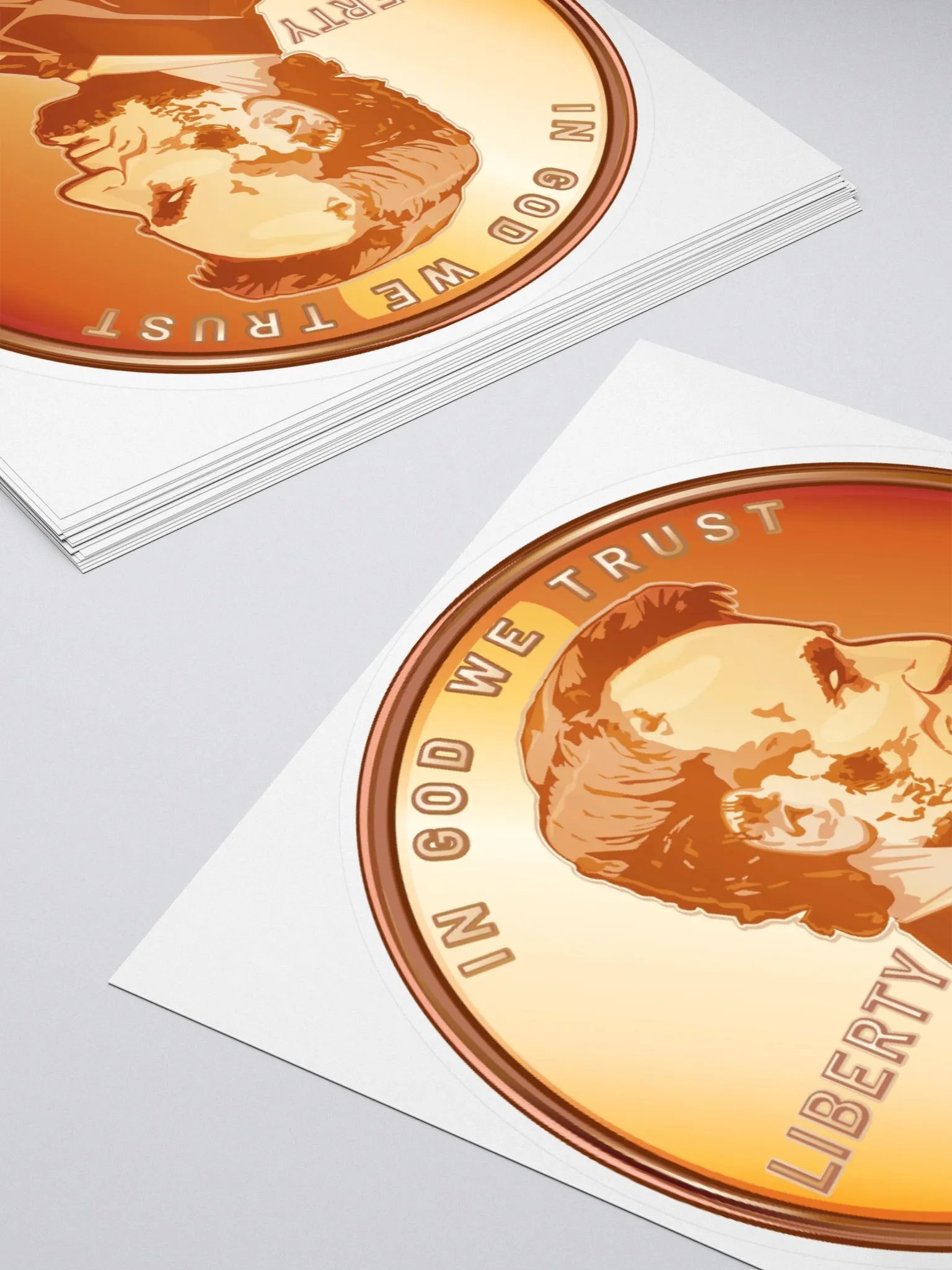1909 Penny Round Stickers product image (4)