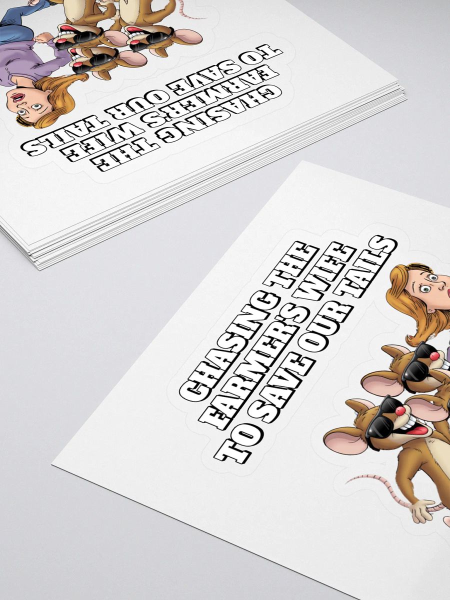 Chasing The Farmer's Wife - Three Blind Mice - Parody Sticker product image (4)