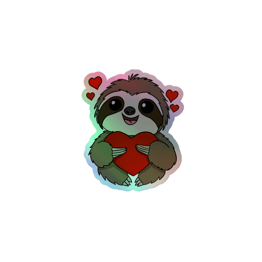 Holographic Sticker Sheet - Heart product image (1)